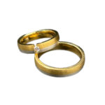 Trauringe 585 Gold 0,08 ct K134/135