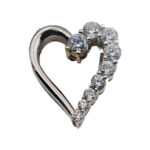 Herzanhänger 585 Weißgold BJAN170