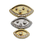 3 Augen Anhänger 585 Gold BJAN272