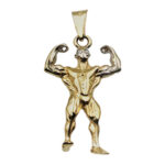 Muskelmann Anhänger 585 Gold BJAN277