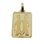 Zwillinge Sternzeichen Anhänger 585 Gold BJAN421