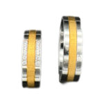 Trauringe 585 Gold 0,10 ct K701