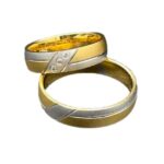 Trauringe 585 Gold 0,03 ct K144