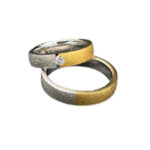 Trauringe 585 Gold 0,08 ct K136/137