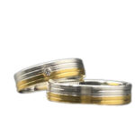 Trauringe 585 Gold 0,05 ct K534