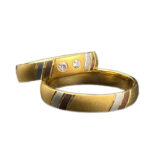 Trauringe 585 Gold 0,06 ct K22/23