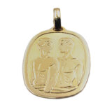 Zwillinge Sternzeichen Anhänger 585 Gold BJAN438
