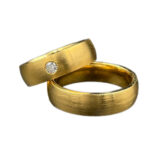 Trauringe 585 Gold 0,10 ct K207/215