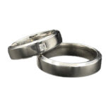 Trauringe 585 Weißgold 0,06 ct K122