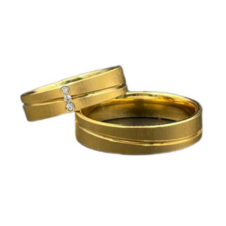 Trauringe 585 Gold 0,03 ct K694