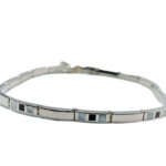 Mondstein Armband 585 Weißgold 21 cm BJA80