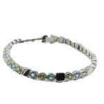 Tennis Armband 585 Weißgold 18 cm BJA76