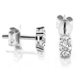 Diamanten Ohrstecker 0,50 ct 585 Weißgold B01-W50