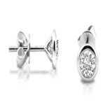 Diamanten Ohrstecker 0,50 ct 585 Weißgold B03-W50