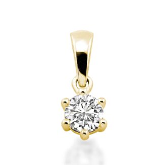 Diamanten Anhänger 0,20 ct 585 Gold C02-G20