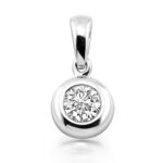 Diamanten Anhänger 0,20 ct 585 Weißgold C03-W20