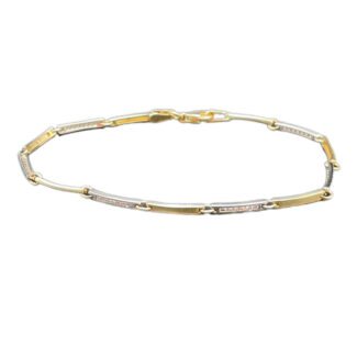 Armband 585 Gold 18,5 cm A166