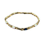 Opalit Armband 585 Gold 20 cm A174