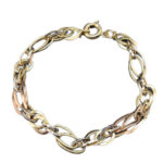 Gliederarmband 585 Gold 19,5 cm A189