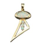 Opalit Anhänger 585 Gold BJAN692