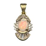 Opalit Anhänger 585 Gold BJAN689