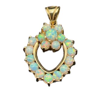 Opalit Anhänger 585 Gold BJAN693