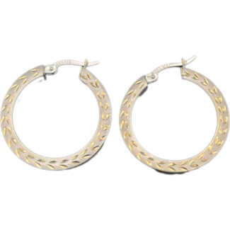 Creolen 585 Weißgold O42