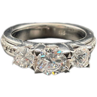 Verlobungsring 585 Weißgold R185