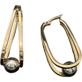 Kugel Ohrhänger 585 Gold O60