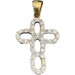 Kreuz Anhänger 585 Gold BJAN705