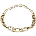 Panzer/Ankerarmband 585 Gold 20 cm A215