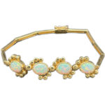 Opalit Armband 585 Gold 18 cm A208