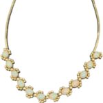 Opalit Halskette 585 Gold 45 cm HK160