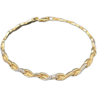 Armband 585 Gold 19 cm A221