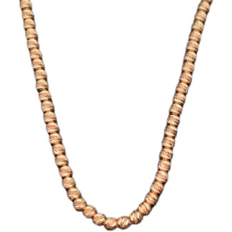 Kugelkette 585 Rosegold 45 cm HK181