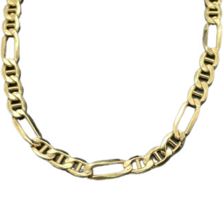 Stegpanzer Halskette 585 Gold 55 cm HK202