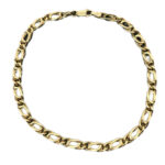 Tigerauge Armband 585 Gold 22 cm A239