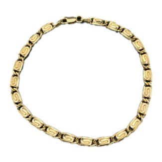 S - Panzerarmband 585 Gold 22 cm A234