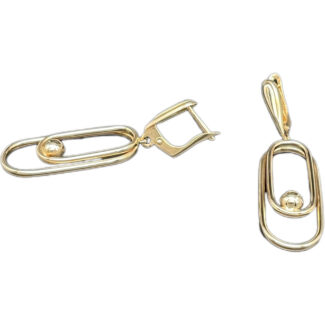 Kugel Ohrhänger 585 Gold O79