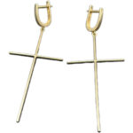 Kreuz Ohrhänger 585 Gold O87