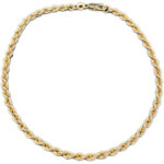 Kordel Fußkette 585 Gold 26,5 cm HK231