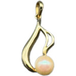Süßwasserperle Anhänger 585 Gold BJAN740
