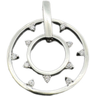 Kranz Anhänger 585 Weißgold BJAN745
