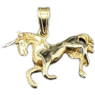 Einhorn Anhänger 585 Gold BJAN716