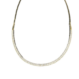 Tennis Halskette 585 Gold 45 cm HK236