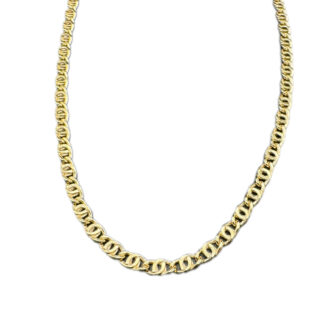 Tigeraugekette 585 Gold 45 cm HK254