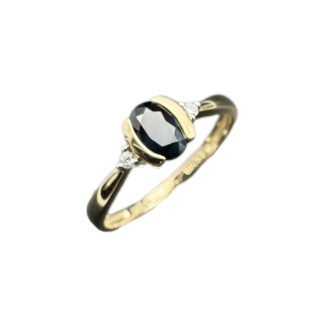 Saphir Verlobungsring 585 Gold Diamant SAR5