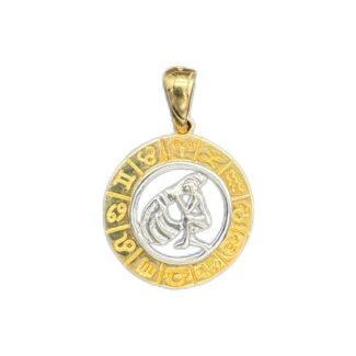 Wassermann Sternzeichen Anhänger 585 Gold AH33