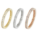 Memoireringe rose weiß gelb 585 Gold R72