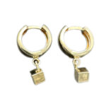 Quadrat Creolen 585 Gold O160